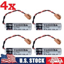 4pcs ER6V/3.6V 2400mAh ER6VC119B ER6VC119A PLC Battery With Plug for TOSHIBA