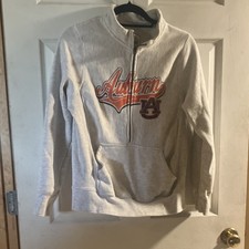 Rivalry Threads Auburn Tigers University Gray Zip Sweatshirt Hoodie Size L
