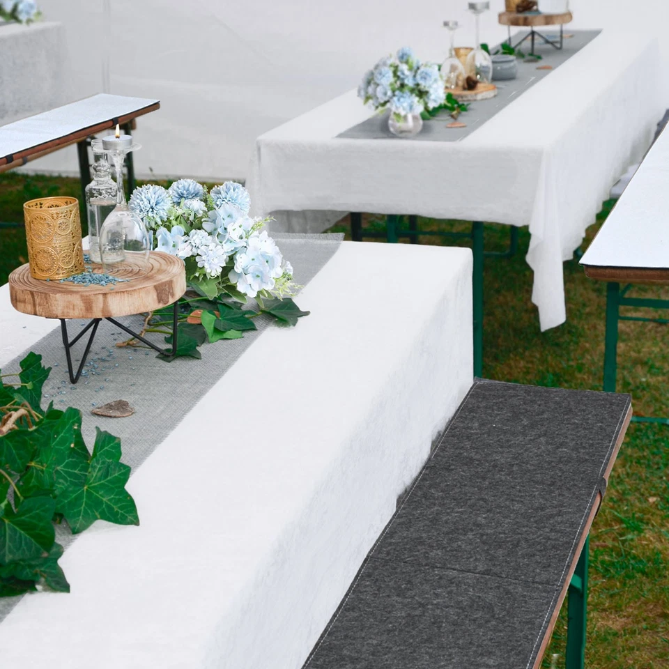 2 Bierbank Polster Filz - 180x28 Bierbankauflagen Set Auflagen Bierzeltgarnitur - Bild 2 von 4