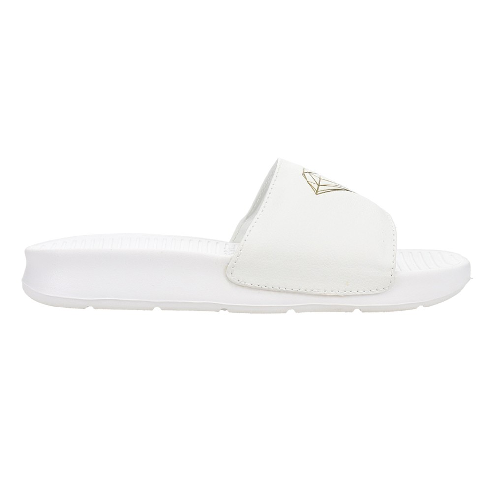 Diamond Supply Co Fairfax Logo Slide Womens White Casual Sandals Z15F127A-WHT 2890₽
