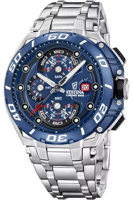 FESTINA Herrenuhr Chronograph Chrono Bike Dunkelblau Chrono F20754/4