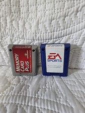 Lot Of 2 Nintendo 64 N64 Memory Cards Ea Sports  Memory Card Plus T/W