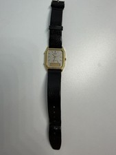 Vtg Seiko H449-5210 Gold Tone Men's Digital Alarm Chronograph Watch Untested