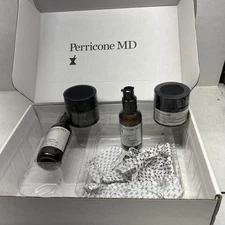 Perricone MD - 4pc - Cold Plasma Sub-D, Amine Face Lift, Evening Repair Face Fin