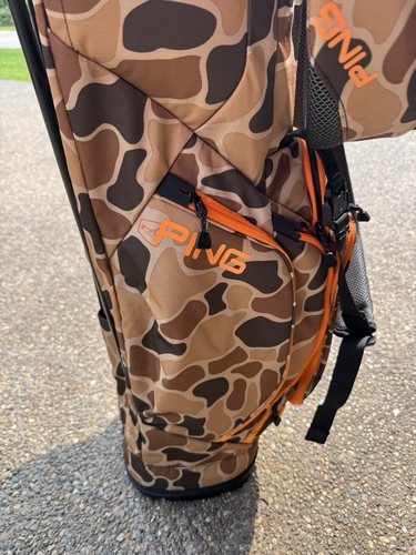 PING HOOFER LITE STAND GOLF BAG, DUCK CAMO/USA 4 WAY PING GOLF 2023 - Picture 5 of 12