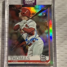 2025 Topps Archives Signatures Lane Thomas /5 Topps Update US227 RC Auto