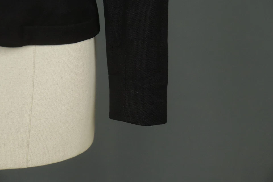 A.P.C. Черный 100% шерсти две кнопки однобортный официальный блейзер куртка размер 38 - Изображение 4 из 4