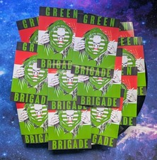 10 x GLASGOW CELTIC 8CM x 5.8CM STICKERS - GREEN BRIGADE PARKHEAD ULTRAS CFC