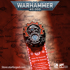 Warhammer 40,000 Offizielles Seal of The Omnissiah Seals Broschen Sammlerstücke