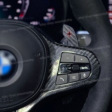 Dry Carbon Fiber Steering Wheel Trim For BMW X6 M50i M60i X6M G06/F96 2019-2026