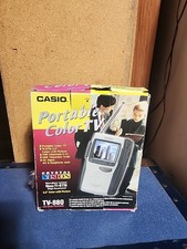 Vintage 1997 Casio Portable Color TV model TV-880 Screen Size 2.3  Color LCD