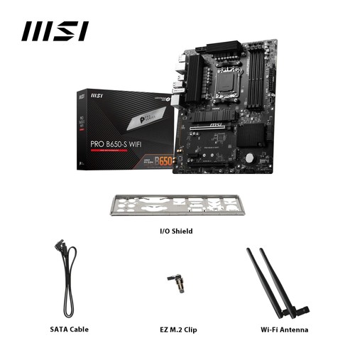 PRO B650-S WiFi V1 Mainboard, ATX - Unterstützt AMD Ryzen 9000/8000 / 7000 Ser... - Bild 7 von 7