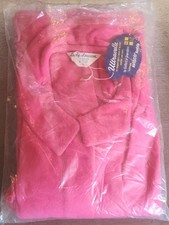 VTG Lady Lawson Ultravelle Pink Snap Front Robe Housecoat NWT Deadstock Large L