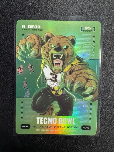 2026 Bo Jackson Battle Arena Tecmo Bowl A Bear Green Glow Foil SSP
