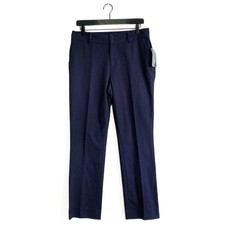 NWT Vintage Lauren Ralph Lauren Stretch Cotton Blend Trouser Pants Navy