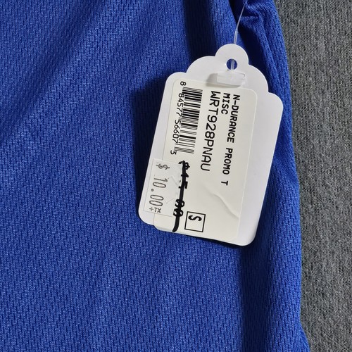 NWT New Balance Womens Small 100% Polyester Blue T-Shirt - Picture 2 of 6