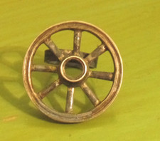 WAGON WHEEL shaped Metal Ring or Button-UNUSUAL- GOOD-Take a L K