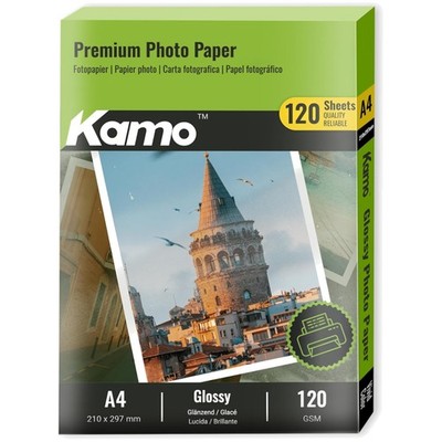 Fotopapier A4 Hochglanz 120g/m² 120Blatt für Fotos Poster Drucke