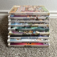 Nintendo Wii Game Lot of 9 Games Carnival, MySims Part, Green Lantern, More