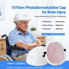 1070nm Nir Photobiomodulation Brain Helmet 280 Diodes For Alzheimer Stroke Tbi