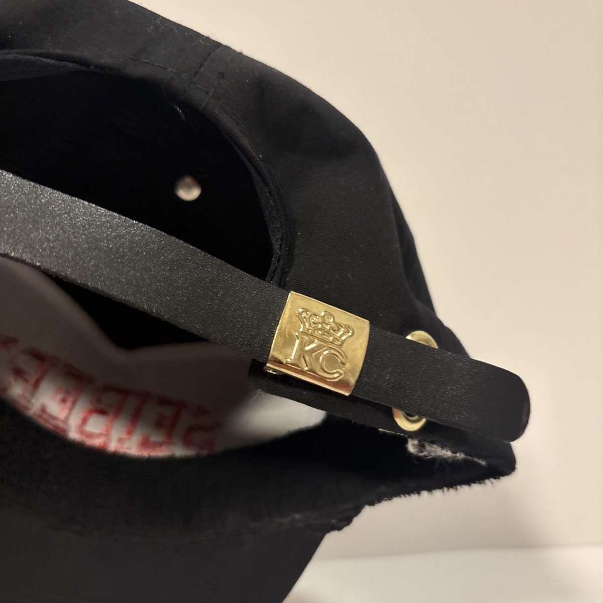 Vintage 80’s SEIBERT FARMS Black & Red Adjustable Trucker Hat & Rope View 5