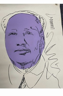 Andy Warhol Purple Mao 1979 Screen Print Poster Rare