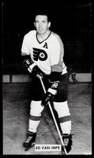 1960-70 Ed Van Impe Hockey Flyers J.D. McCarthy Postcard *PC458