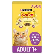 Go-Cat Chicken & Duck Dry Cat Food 750g, Pack of 5 4.90 per kilo