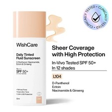 Wishcare Daily Fluid Tinted Sunscreen SPF50PA   - 50ml 
