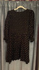 Madwell S Mini Dress Smocked Yellow Polka Dot