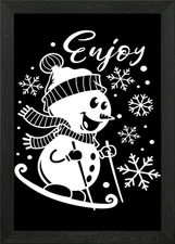 To Ski Framed Wall Art Poster Canvas Print Picture