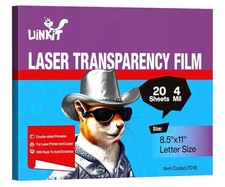 Uinkit 20 Clear Acetate Sheets 8.5x11 OHP Film — Make Offer, Goes Fast! Offer!!!