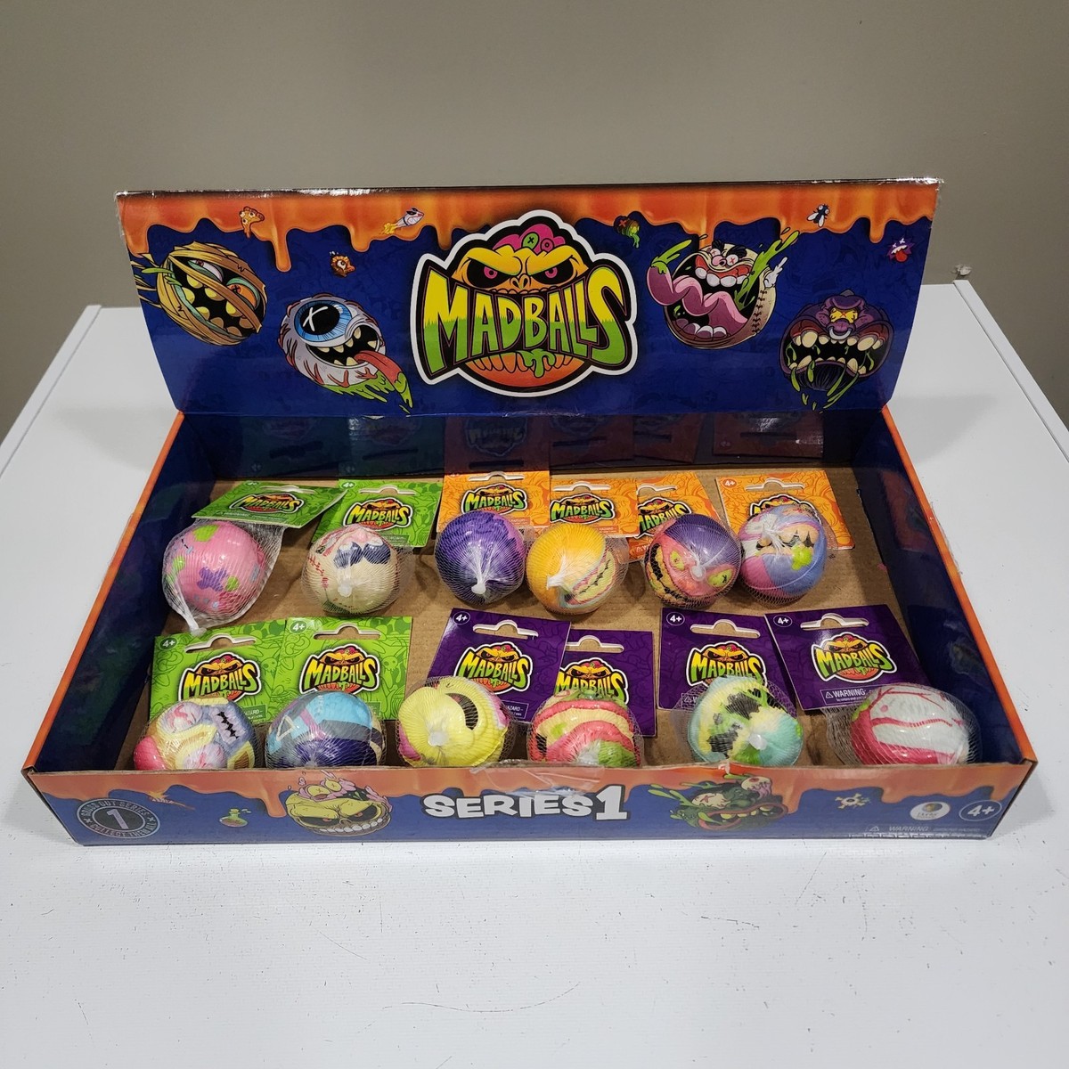 Madballs Minis Series 1 Complete Set Of 12 With Complete Display