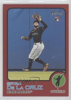 2022 Topps Heritage Target Mega Box Exchange Red Border Bryan De La Cruz vs5