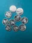LOT of 10 x 1 Gram Silver Rounds  .999 Fine ~ Fractional Mix