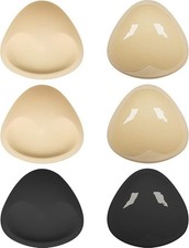 Bra Inserts Self-Adhesive Bra Pads Inserts Removable Silicone Breast Lift Sti...