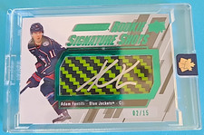 2023-24 Adam Fantilli Upper Deck Engrained Rookie Signature Shots Auto RC /15