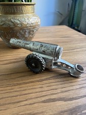 Vintage Cast Iron Big Bang Cannon Gun Metal Toy Heavy Made in USA