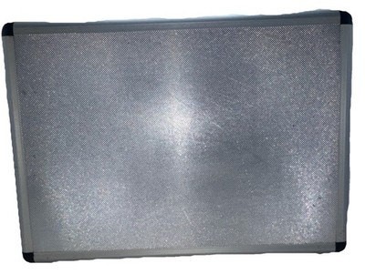 Hard Shell Large Camera Case Silver With Foam Dividers 18 x6 x13 