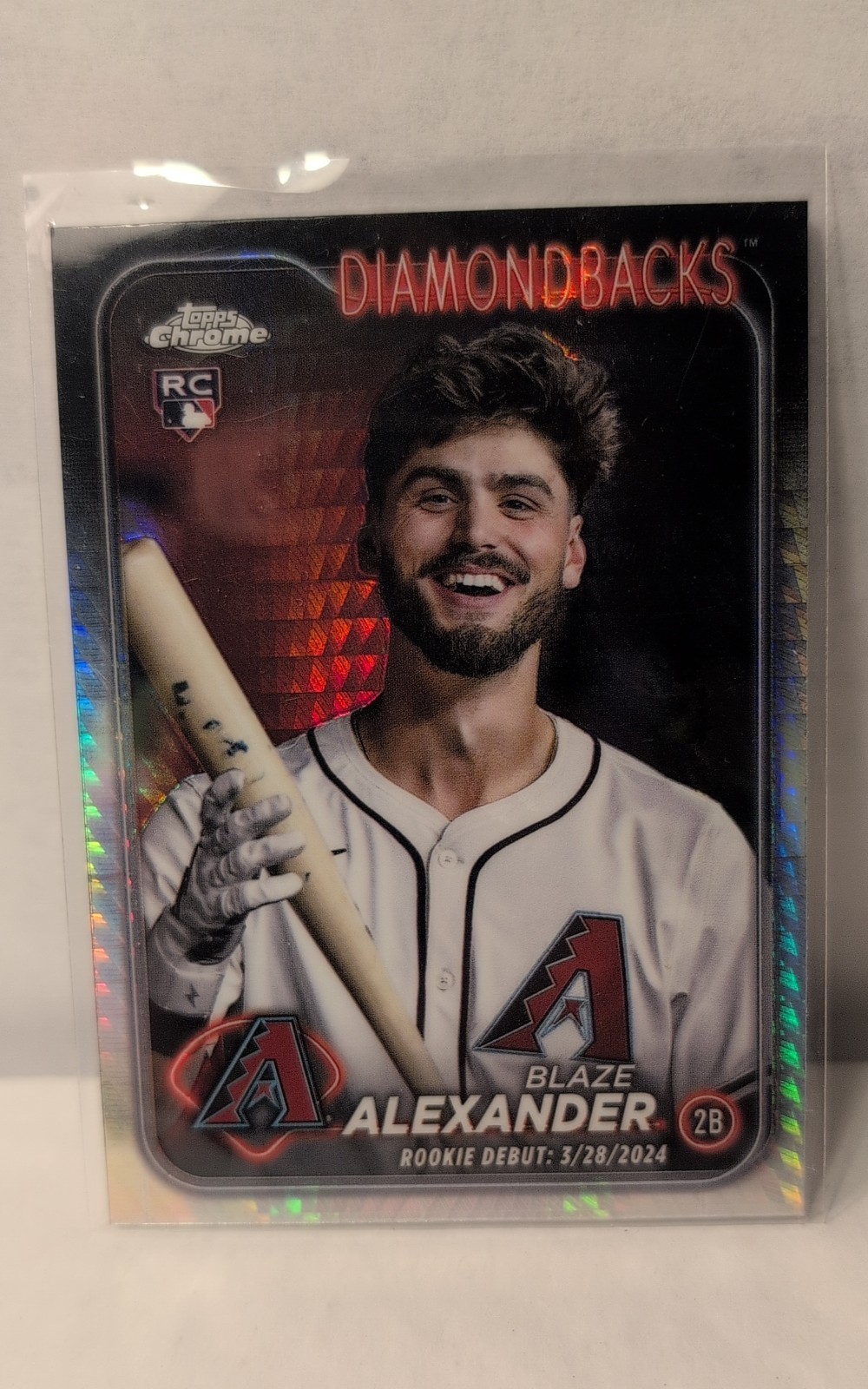 2024 Topps Chrome Update Series - Blaze Alexander #USC62 Prism Refractor (RC)