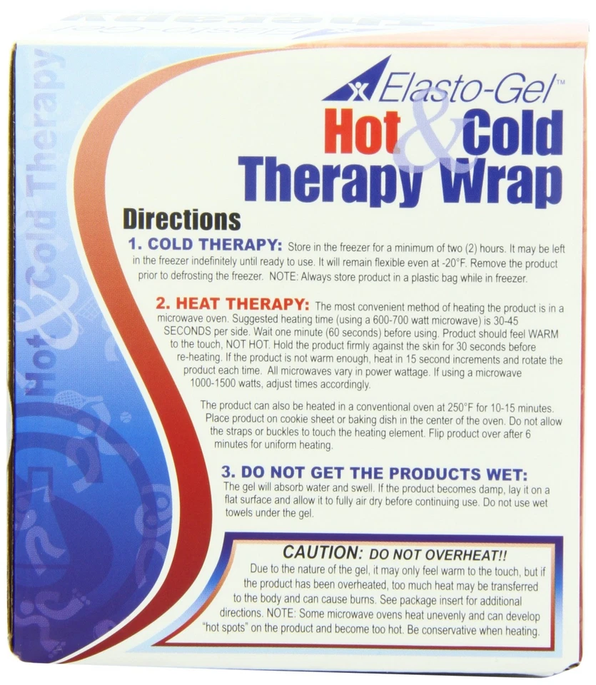 Gel elasto, envoltura caliente/frío, 4 X 24 Foto 2 de 4