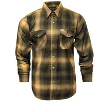 Dixxon Flannel “The Soldier” Men's LARGE U.S. Army Tribute Button Plaid Shirt