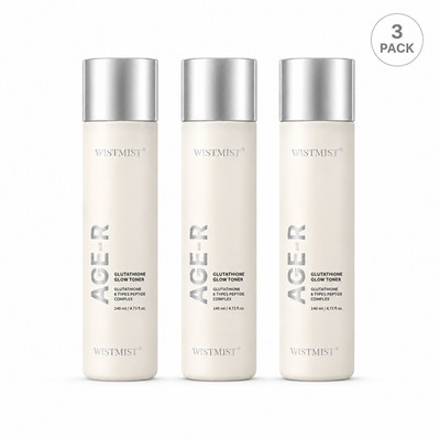 Hydrating Glow Face Toner 140ml Glutathione Peptide Skin Care Essence 3 pack