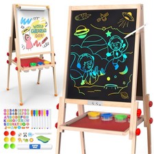 LCD Easel for Kids Ages 4-8 Easels for Toddlers Art Kids Easel Ages 8-12 Ligh...
