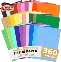 Seidenpapier 60 Blatt Bunt 50X35Cm Verpackungsmaterial Basteln Dekoration