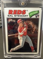 2026 Topps Heritage Sal Stewart RC Chrome Reds #221