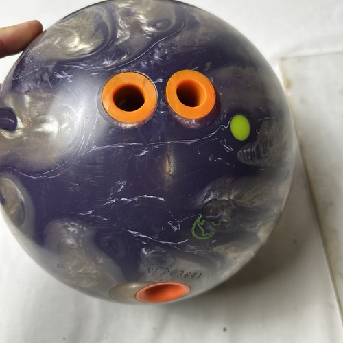 Vintage Columbia 300 Golden Purple Bronze Marble Bowling Ball 10lb Ship - Afbeelding 2 van 13
