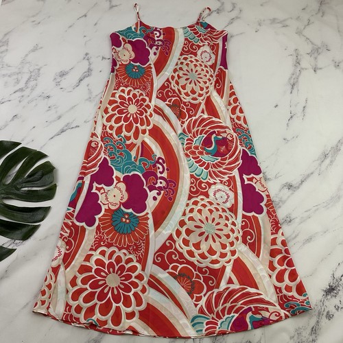 Natori Womens Slip Dress Nightgown Size XL Pink Purple Floral Satin Long