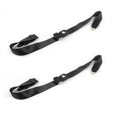 Chevy Truck 1955 - 1959 Standard 2pt Black Lap Bucket Seat Belt Kit - 2 Belts