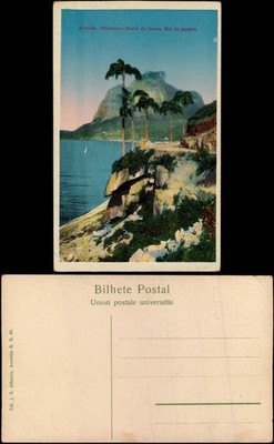 Postcard Rio de Janeiro Avenida «Niemeyers Morro da Gavea 1928